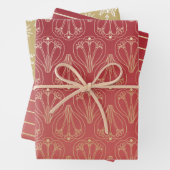 Kerst inpakpapier vellen-Victoriaans (In situ)