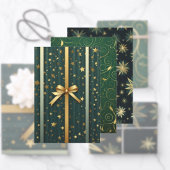 Kerst Inpakpapier Vlak Vel Set 5