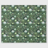 Kerst inpakpapier Waterverf-stijl ontwerp (Vlak)