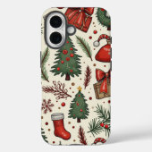 Kerst iPhone 16 hoesje (Achterkant)
