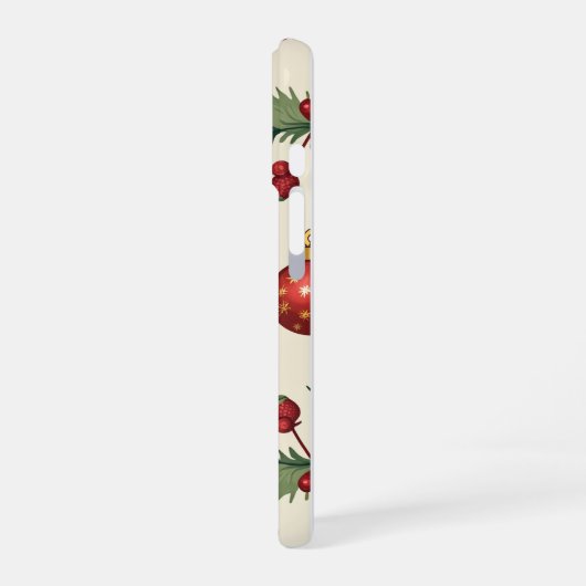 Kerst iPhone 16 Slim Fit Hoesje, Glanzend iPhone 16 Hoesje (Linkerkant)