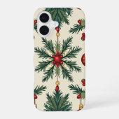 Kerst iPhone 16 Slim Fit Hoesje, Glanzend iPhone 16 Hoesje (Achterkant)