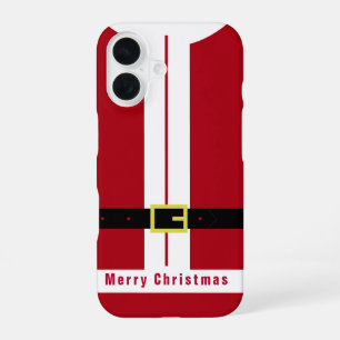 Kerst iPhone Case met Grappig Kerstman Gift 16 Hoesje