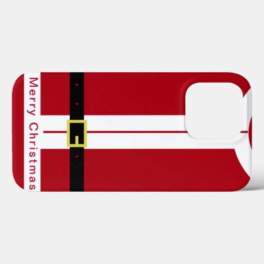 Kerst iPhone Case met Grappig Santa Design (Achterkant (horizontaal))