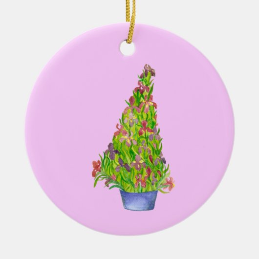 Kerst iris kunst ornament (Voorkant)