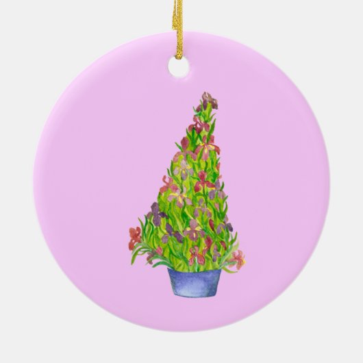 Kerst iris kunst ornament (Achterkant)