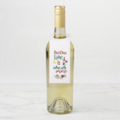 Kerst is beter met wijnfles Hanger Labels (Op fles)