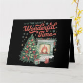 Kerst is de mooiste tijd  kaart (Gele Bloem)