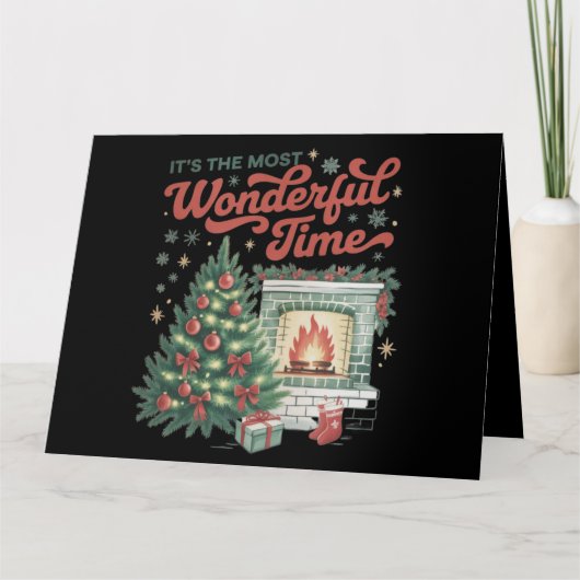 Kerst is de mooiste tijd  kaart (Voorkant)