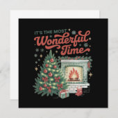 Kerst is de mooiste tijd  kaart (Voorkant / Achterkant)