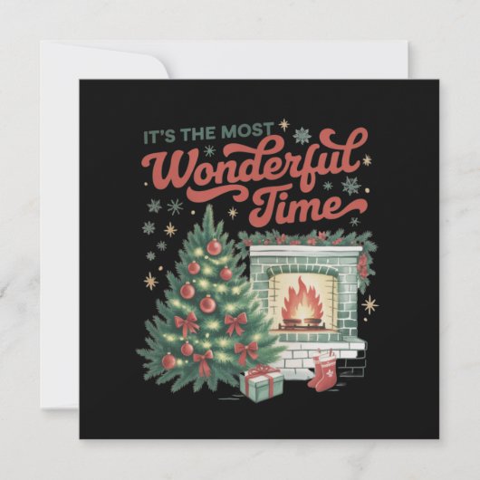 Kerst is de mooiste tijd  kaart (Voorkant)