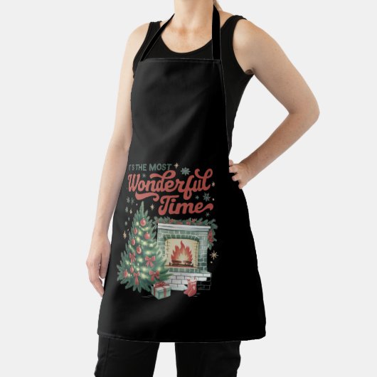 Kerst is de mooiste tijd  schort (Insitu)