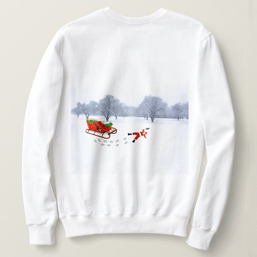 Kerst is een geannuleerd sweatshirt (Design achterkant)