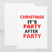 KERST IS FEEST NA FEEST KAART (Voorkant / Achterkant)