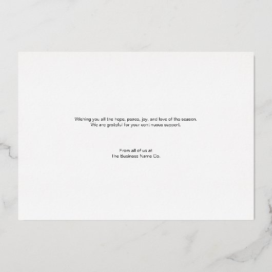 Kerst is het seizoen om dankbaar te zijn folie feestdagenkaart (Achterkant)