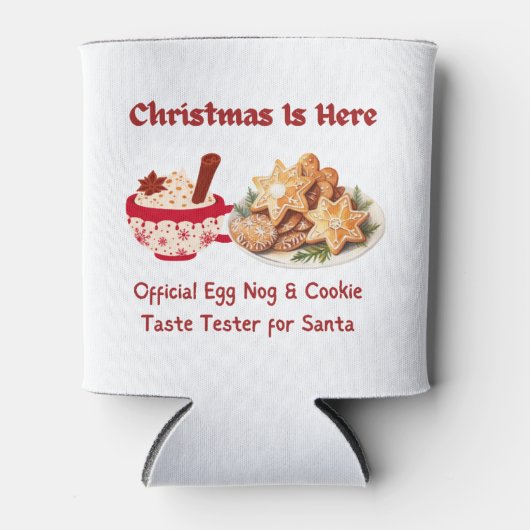 Kerst is hier, ei nog en cookie tester blikjeskoeler (Voorkant)