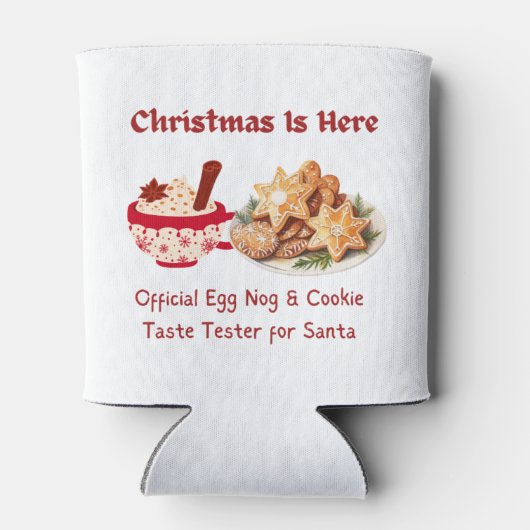 Kerst is hier, ei nog en cookie tester blikjeskoeler (Achterkant)