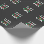 Kerst Is Hier Kerstboom Cadeau Cadeaupapier (Hoek)