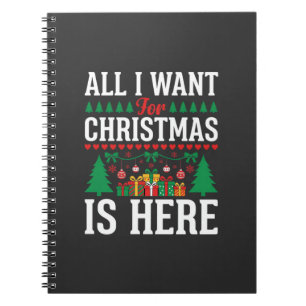 Kerst Is Hier Kerstboom Cadeau Notitieboek
