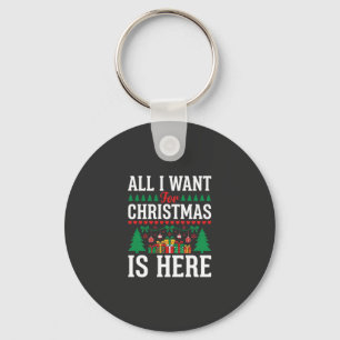 Kerst Is Hier Vakantiebomen Cadeau Sleutelhanger