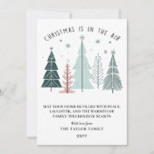 Kerst is in de lucht Moderne Boho Feestdagenkaart (Voorkant)
