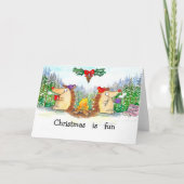 Kerst is leuk kerstkaart kaart (Voorkant)