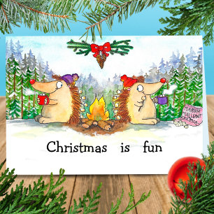 Kerst is leuk kerstkaart kaart