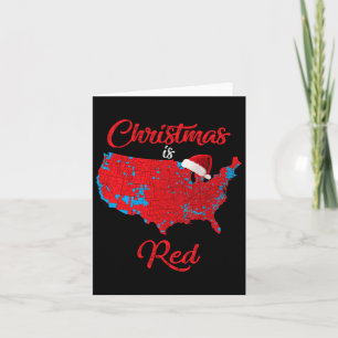 Kerst is rood 2024 electorale kaart Trump Landslid