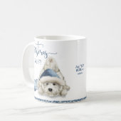 Kerst is Ruff, Hondenliefhebber kerstpup Koffiemok (Voorkant links)