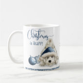 Kerst is Ruff, Hondenliefhebber kerstpup Koffiemok (Links)
