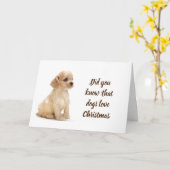 KERST IS "SPECIALE" VOOR DEZE COCKER SPANIEL KAART (Gele Bloem)