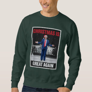 Kerst is weer geweldig Kerstpyjama Grappig Trump Trui