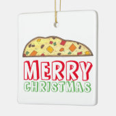 Kerst Italiaans feestdag biscotti Pastry Keramisch Ornament (Links)