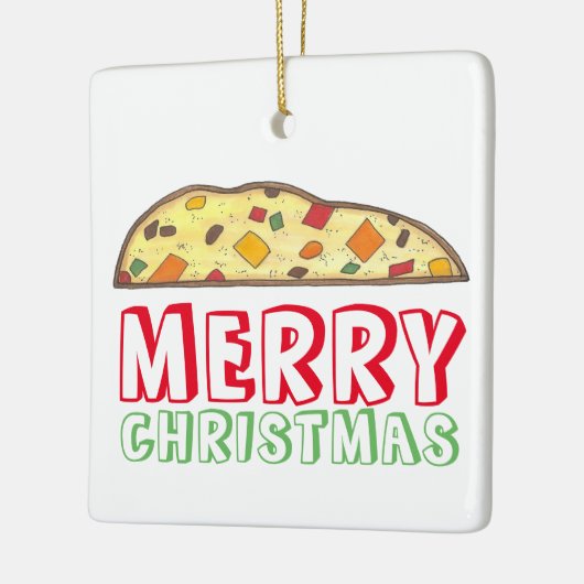 Kerst Italiaans feestdag biscotti Pastry Keramisch Ornament (Links)