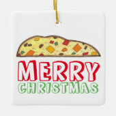 Kerst Italiaans feestdag biscotti Pastry Keramisch Ornament (Voorkant)