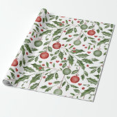 Kerst Ivy Cadeaupapier (Uitgerold)