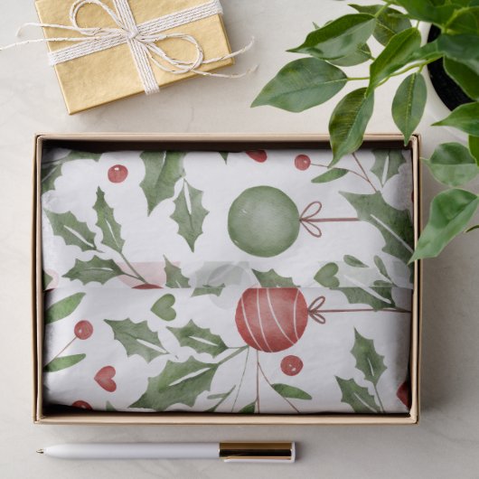 Kerst Ivy Tissuepapier (Geschenk)