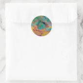 Kerst Jasper Close-up Ronde Sticker (Tas)