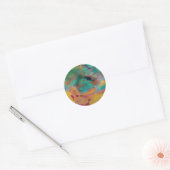 Kerst Jasper Close-up Ronde Sticker (Envelop)