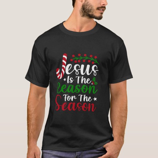 Kerst Jezus is de reden van het seizoen T-shirt (Voorkant)
