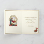 Kerst Jezus Mary Joseph Friend Nativiteit Feestdagen Kaart (Binnen)