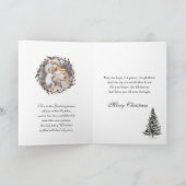 Kerst Jezus Waterverf Natuur Feestdagen Kaart (Binnen)