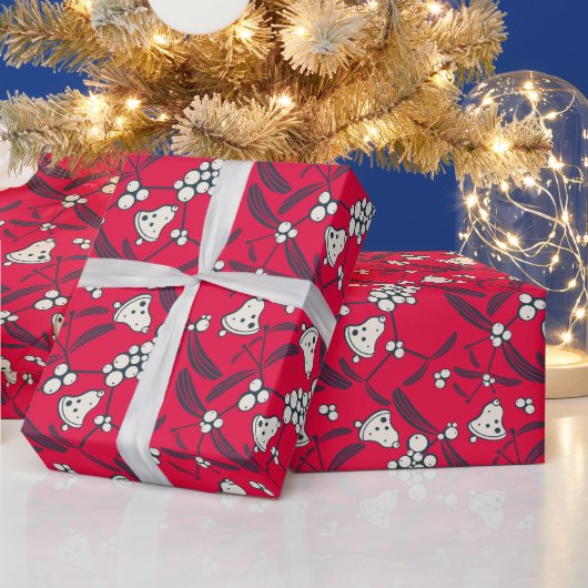 Kerst Jingle Bells Joyful Groeten Collectie Cadeaupapier (Feestdagen)