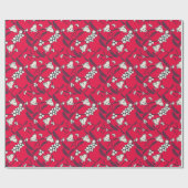 Kerst Jingle Bells Joyful Groeten Collectie Cadeaupapier (Vlak)