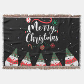 Kerst Jingle Bells Joyful Groeten Collectie Deken (Voorkant)