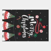 Kerst Jingle Bells Joyful Groeten Collectie Inpakpapier Vel (Voorkant)