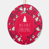 Kerst Jingle Bells Joyful Groeten Collectie Keramisch Ornament (Links)