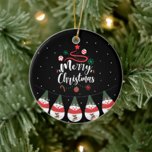 Kerst Jingle Bells Joyful Groeten Collectie Keramisch Ornament