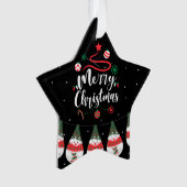 Kerst Jingle Bells Joyful Groeten Collectie Ornament (voorkant)