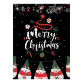 Kerst Jingle Bells Joyful Groeten Collectie Perfect Poster (Voorkant)